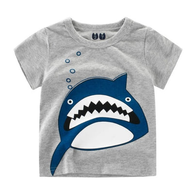 Children's Wear Summer New Korean Children's Boys Cotton T-shirt Men's Treasure In Children's Short Sleeves