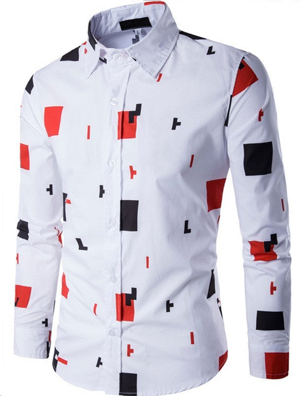 Mens Casual Long Sleeve Shirt