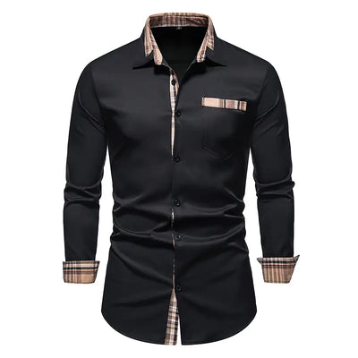 Patchwork Formal Shirts for Men