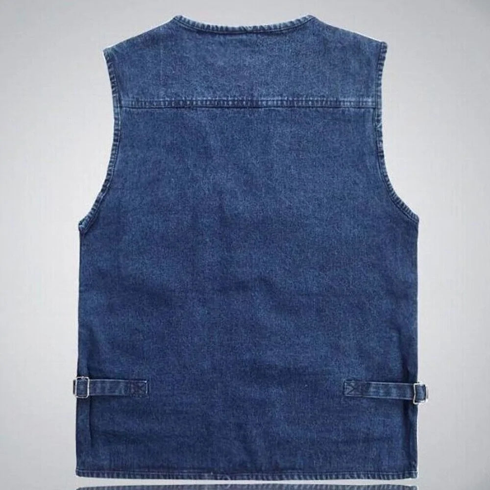 Denim Work Vest