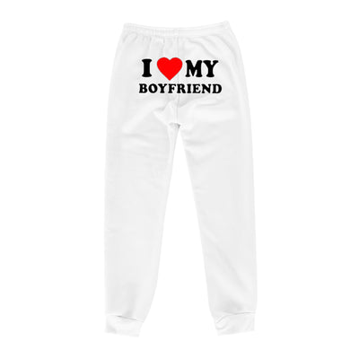 I Love MY BOYFRIEND Printed Trousers Casual Sweatpants Men And Women Sports Pants