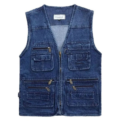 Denim Work Vest